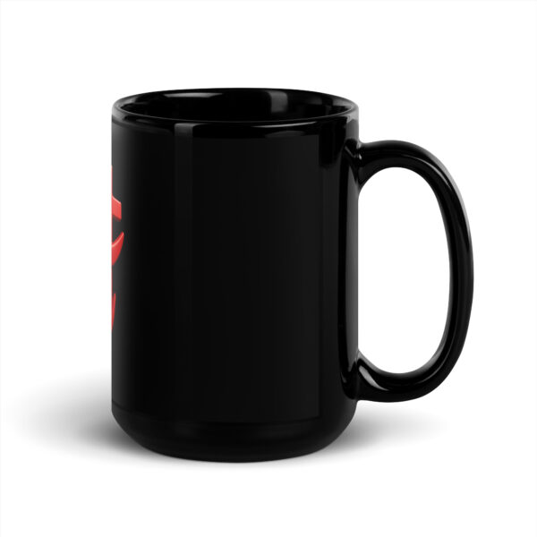 MMESL Black Glossy Mug - Image 4